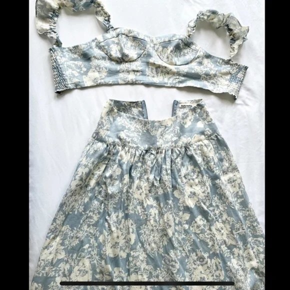 NWOT Reformation Junie Linen Two Piece Set - Picture 3 of 4